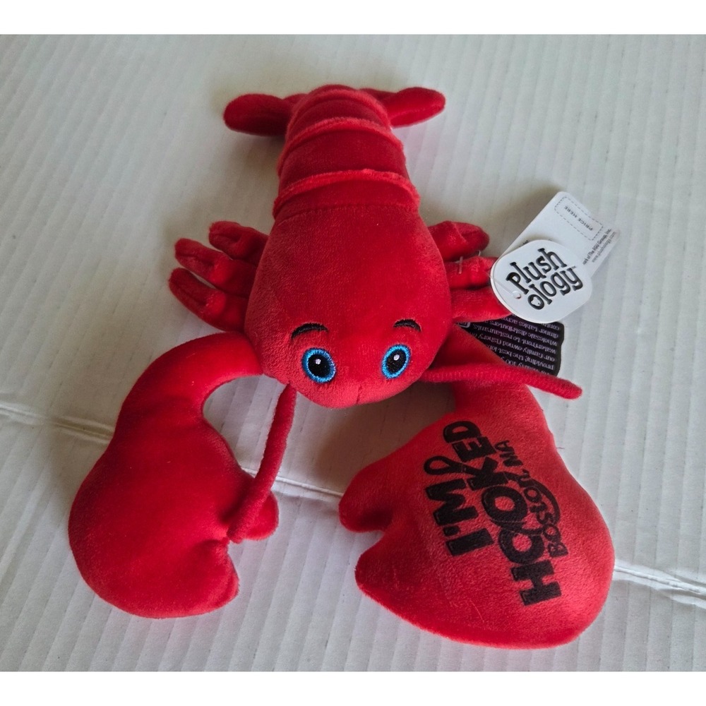 Plushology James Hook & Co Lobster Plush Toy Boston MA Souvenir Stuffed Animal